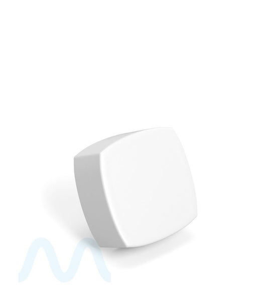 Child Resistant | Push Down & Turn Plastic Pillow Caps w/ Teflon Liner | 32mm - Matte White - 250 Count - 3