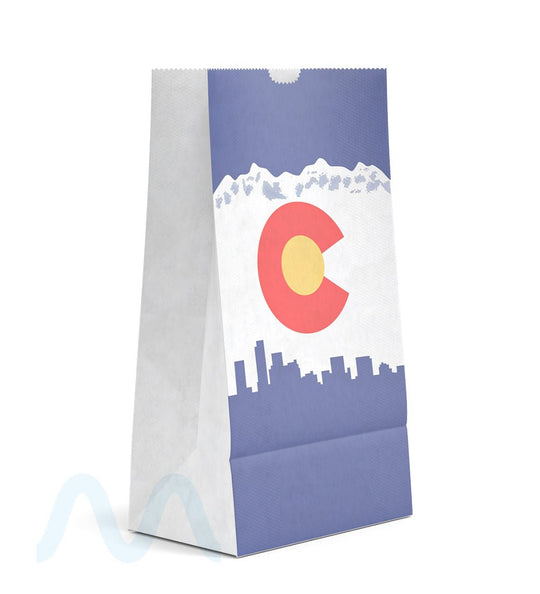 Colorado Compliant Marijuana Bags | Large - Kraft - 1000 Count - 3