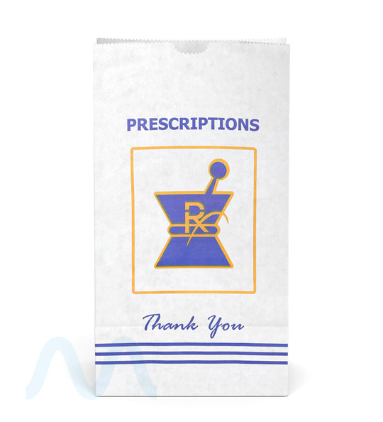 Pharmacy Prescription Bags | X Large - Kraft - 1000 Count