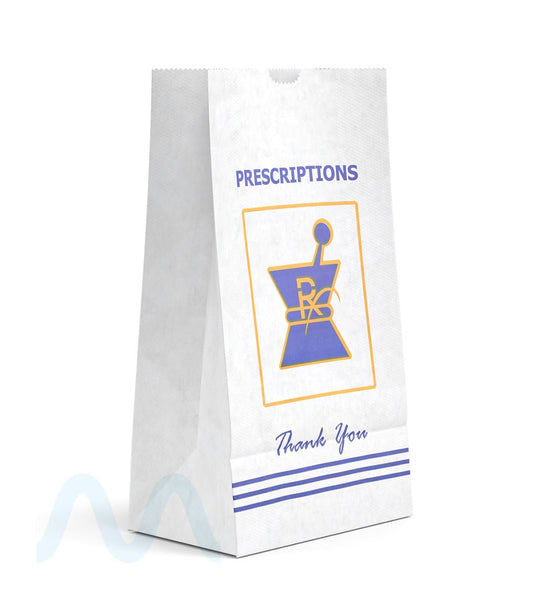 Pharmacy Prescription Bags | X Large - Kraft - 1000 Count - 3