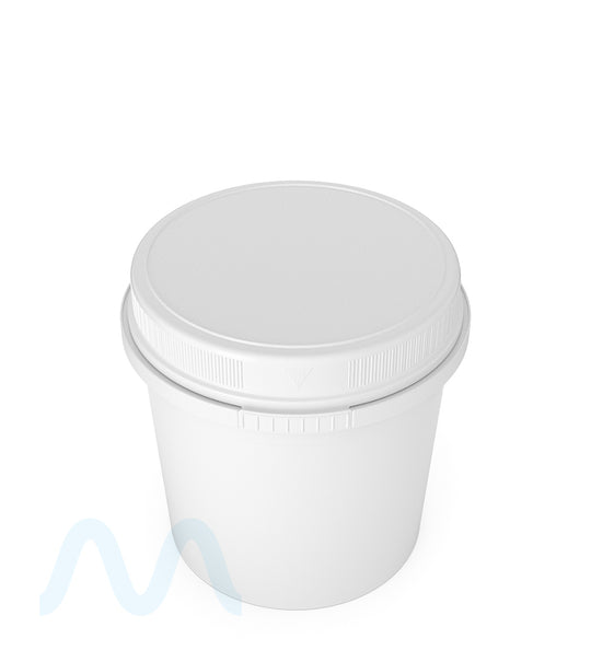 Child Resistant | White Plastic Container | 12oz - 96 Dram - 116 Count - 2