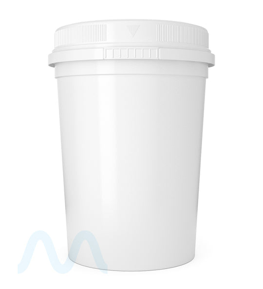 Child Resistant | White Plastic Container Jar | 16oz - 128 Dram - 104 Count