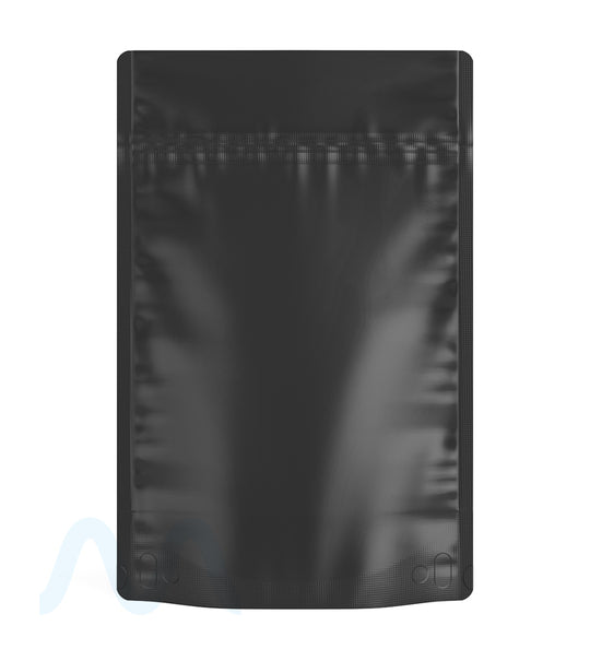 Tamper Evident | Matte Black PCR Mylar Bags (No Tear Notch) | 6in x 9.3in - 28g - 1000 Count