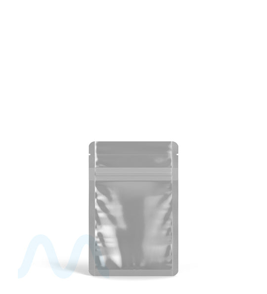 Tamper Evident | Matte Black Vista Mylar Bags (Tear Notch) | 3in x 4.5in - 1g - 1000 Count