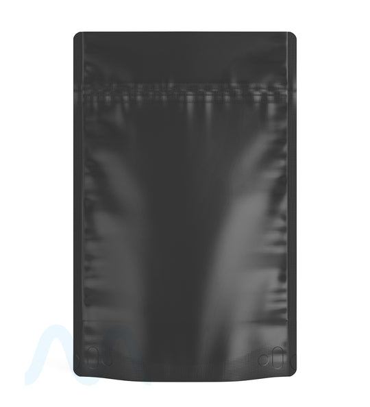 Tamper Evident | Matte Black Vista Mylar Bags (No Tear Notch) | 6in x 9.3in - 28g - 1000 Count