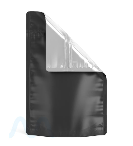 Tamper Evident | Matte Black Vista Mylar Bags (No Tear Notch) | 6in x 9.3in - 28g - 1000 Count