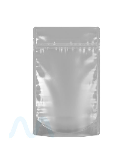 Tamper Evident | Matte White Vista Mylar Bags (Tear Notch) | 5in x 8.1in - 14g - 1000 Count