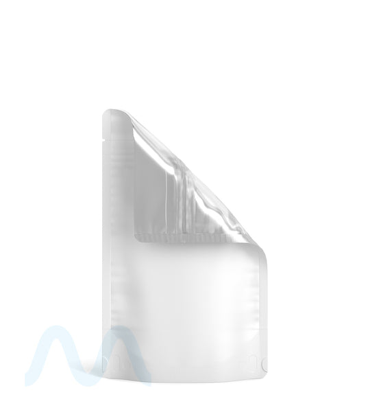 Tamper Evident | Matte White Vista Mylar Bags (Tear Notch) | 4in x 6.5in - 7g - 1000 Count