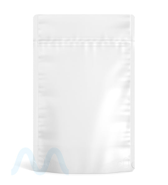 Tamper Evident | Matte White Mylar Bag (No Tear Notch) | 6in x 9.3in - 28g - 1000 Count - 1