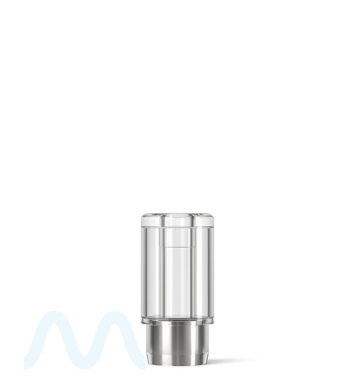 AVD | Round Vape Mouthpiece for Plastic Cartridges | Clear Plastic - Press On - 600 Count Image