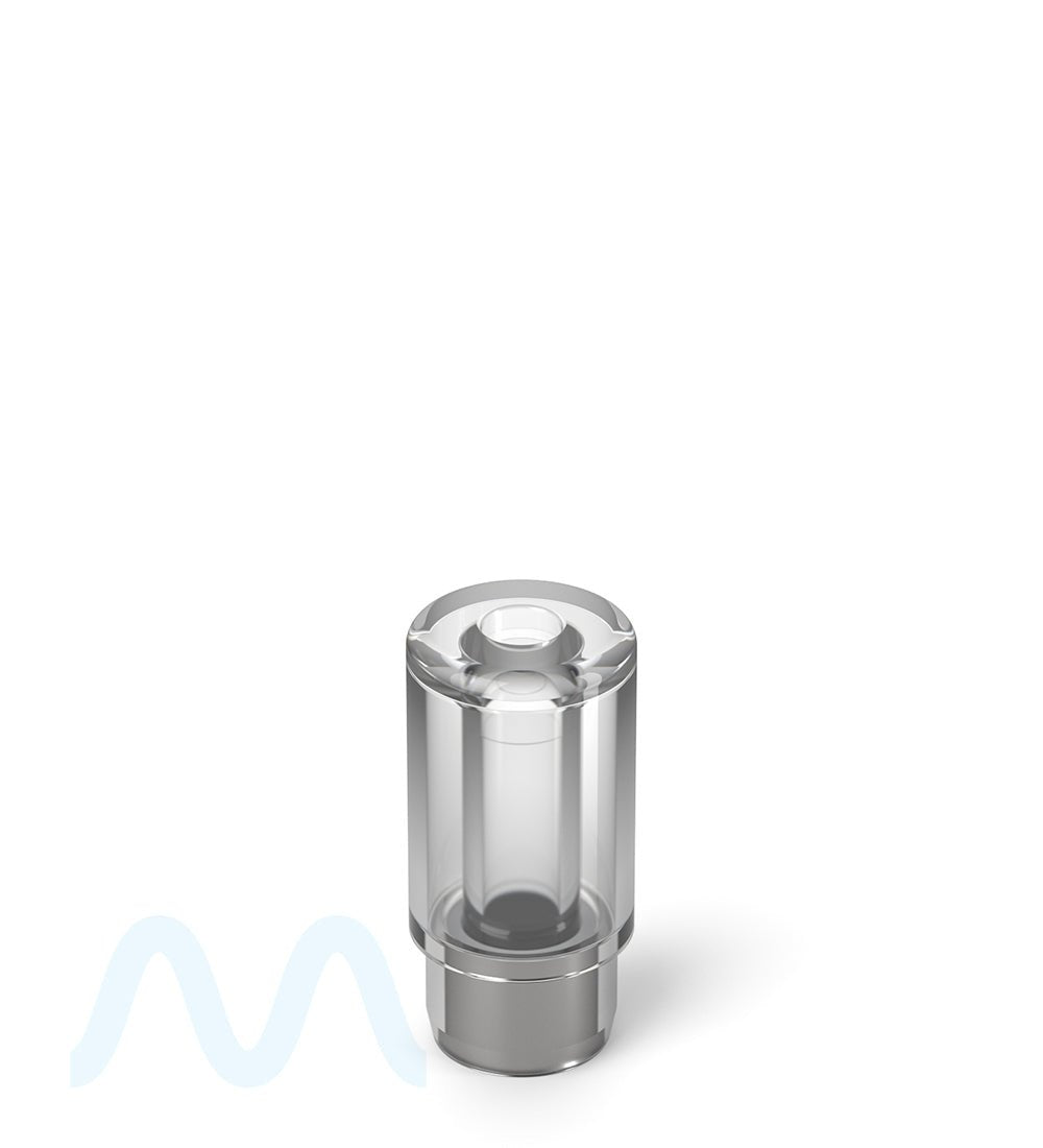 AVD | Round Vape Mouthpiece for Plastic Cartridges | Clear Plastic - Press On - 600 Count - 2