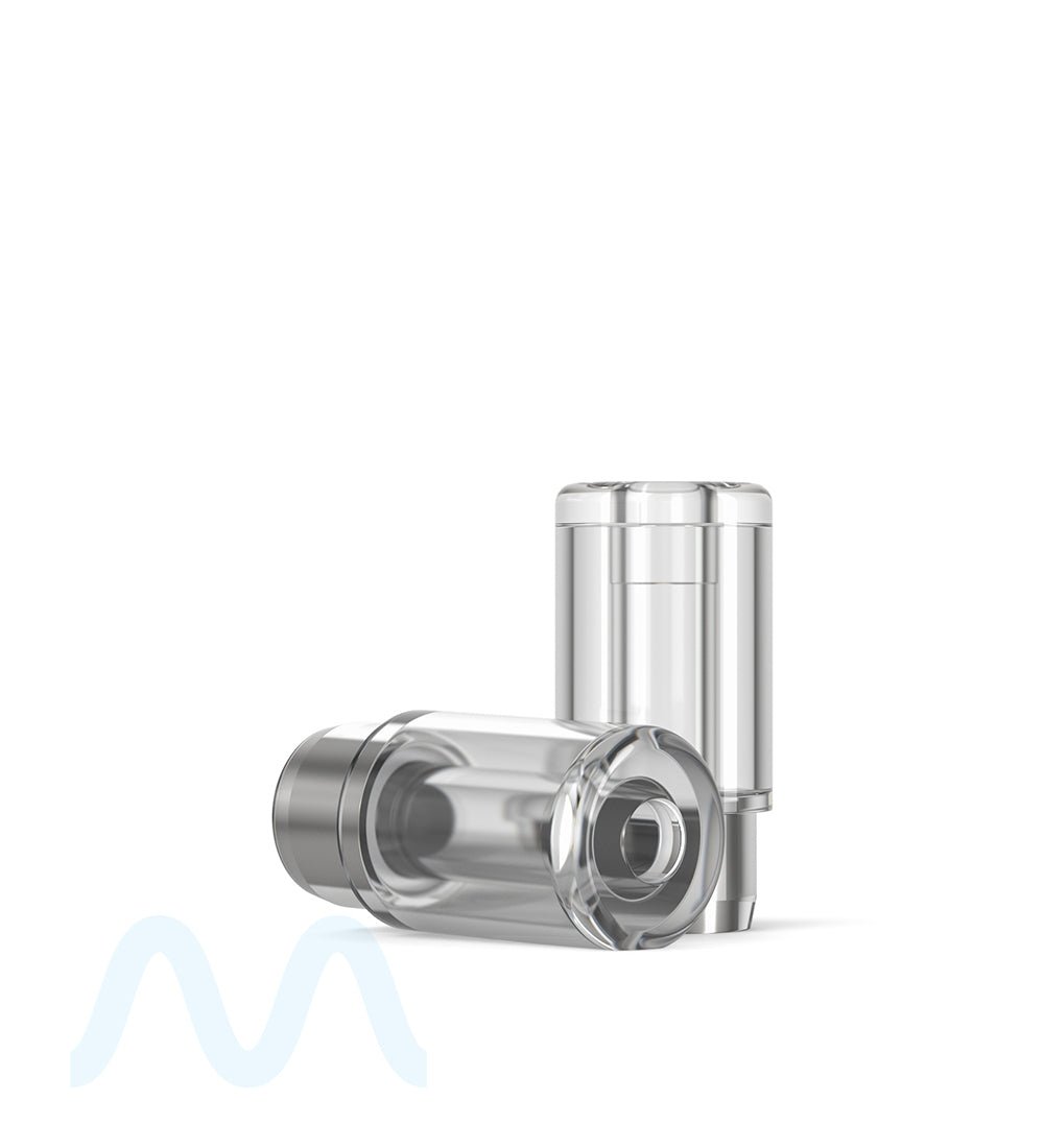 AVD | Round Vape Mouthpiece for Plastic Cartridges | Clear Plastic - Press On - 600 Count - 6