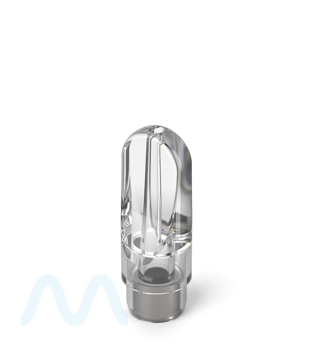 AVD | Flat Vape Mouthpiece for Plastic Cartridges | Clear Plastic - Press On - 600 Count - 2