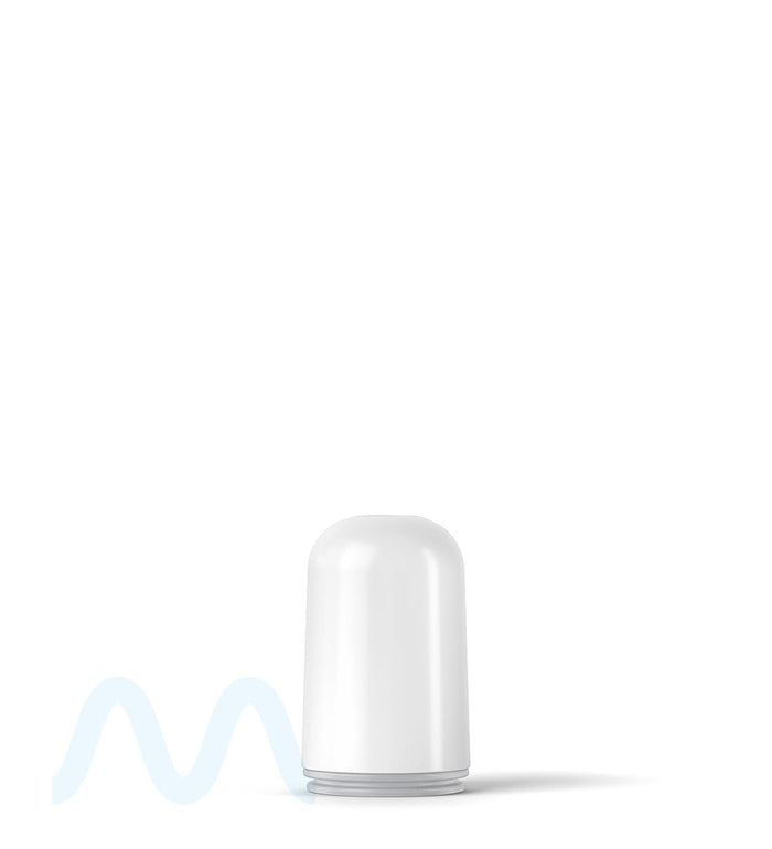 AVD | Round Vape Mouthpiece for Glass Cartridges | White Plastic - Screw On - 600 Count Image