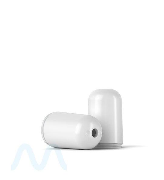 AVD | Round Vape Mouthpiece for Glass Cartridges | White Plastic - Screw On - 600 Count - 6