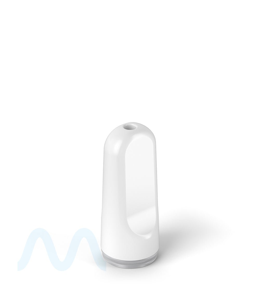 AVD | Flat Vape Mouthpiece for Glass Cartridges | White Ceramic - Screw On - 600 Count - 2