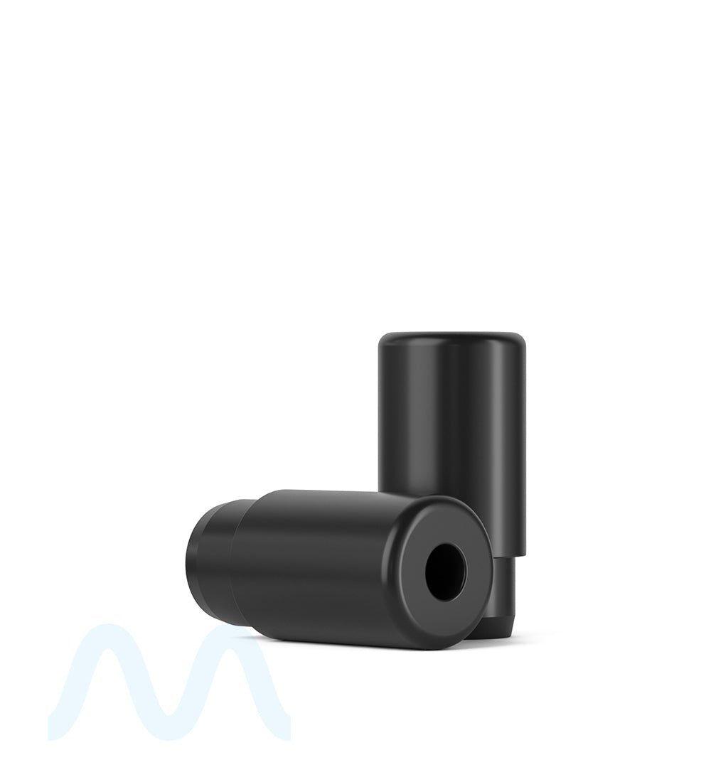 AVD | Barrel Vape Mouthpiece for Plastic Cartridges | Black Plastic - Press On - 600 Count - 6