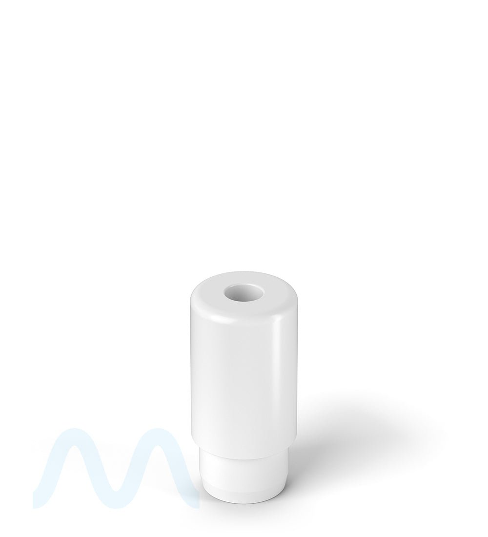 AVD | Barrel Vape Mouthpiece for Plastic Cartridges | White Plastic - Press On - 100 Count - 2