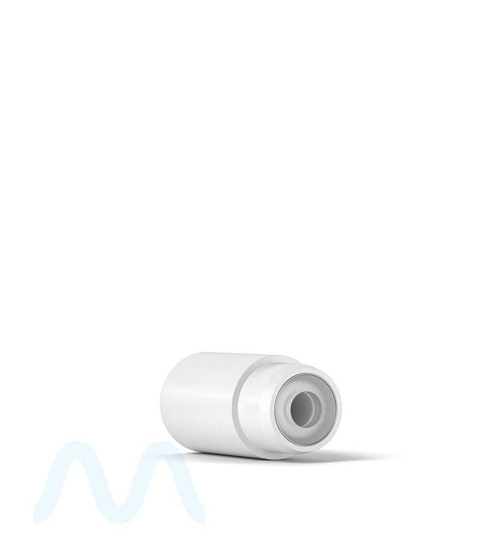 AVD | Barrel Vape Mouthpiece for Plastic Cartridges | White Plastic - Press On - 100 Count - 4