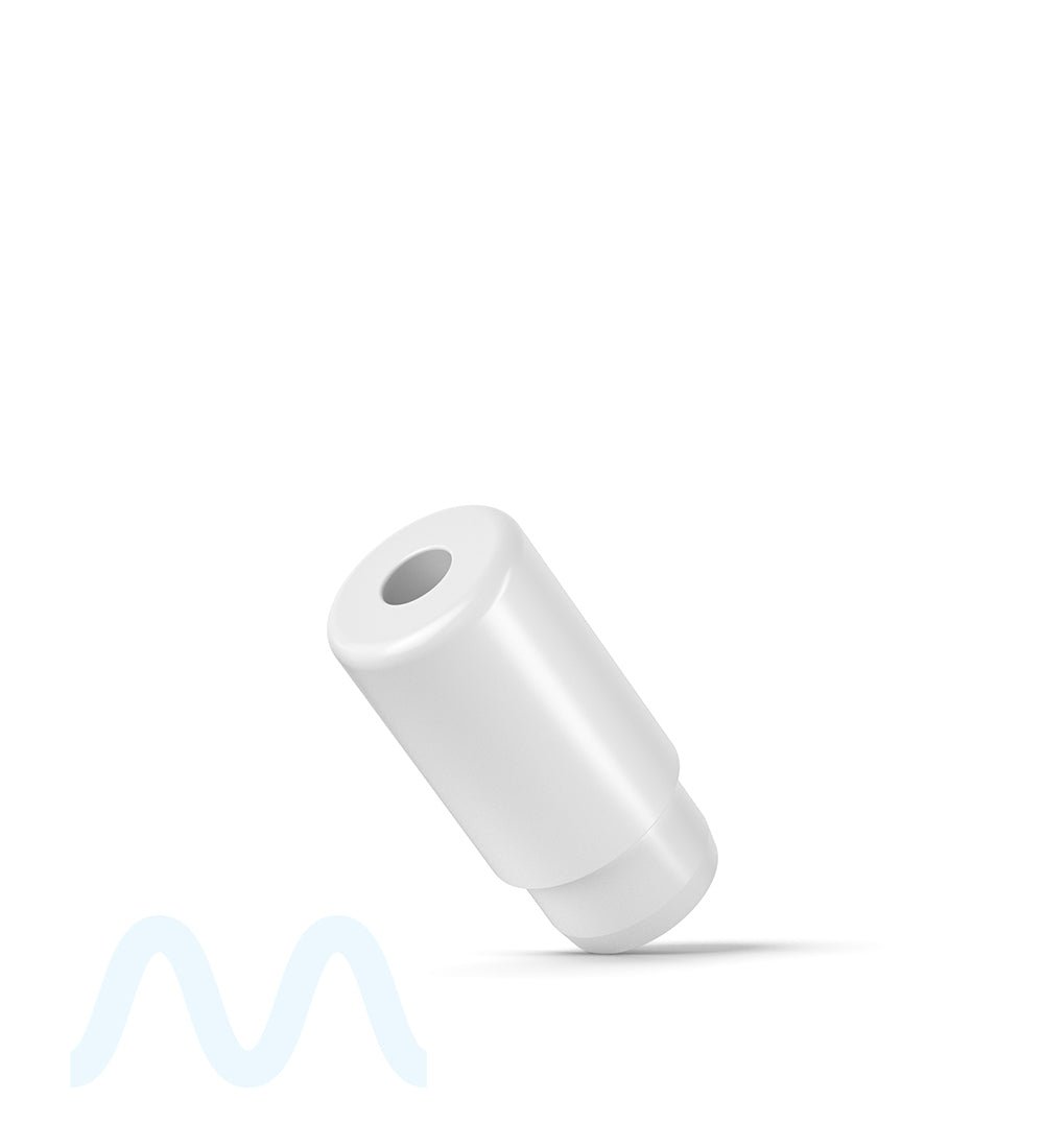 AVD | Barrel Vape Mouthpiece for Plastic Cartridges | White Plastic - Press On - 100 Count - 5