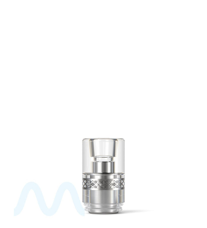 AVD | Barrel Vape Mouthpiece for Glass Cartridges | Clear Plastic - Screw On - 600 Count Image