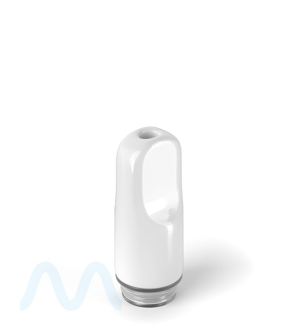 AVD | Flat Vape Mouthpiece for Glass Cartridges | White Ceramic - Eazy Press - 600 Count - 2