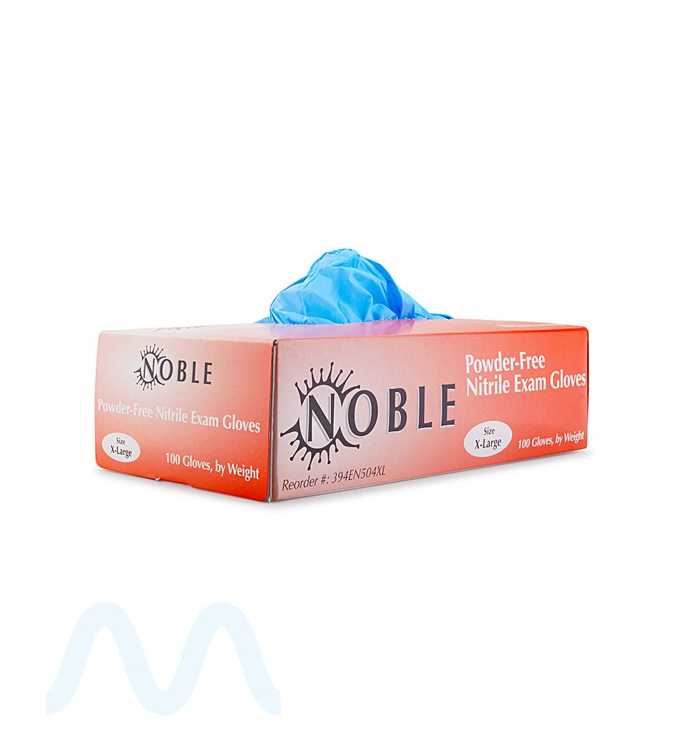 NOBLE | Powder - Free Exam Disposable Gloves | Blue - Nitrile - 100 Count - 4