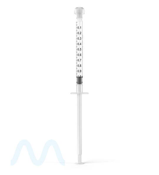 Plastic Oral Concentrate Syringes | 1mL - 0.1mL Increments - 100 Count