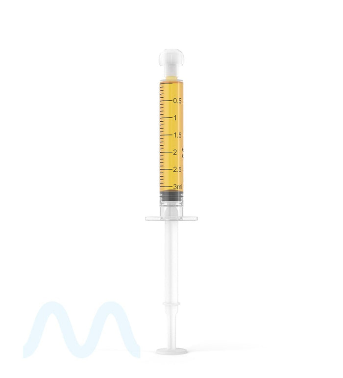 Plastic Oral Concentrate Syringes | 3mL - 0.5mL Increments - 100 Count Image