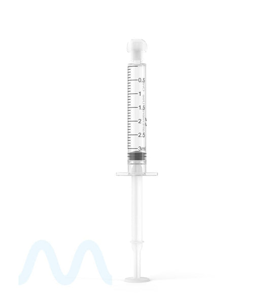 Plastic Oral Concentrate Syringes | 3mL - 0.5mL Increments - 100 Count - 2