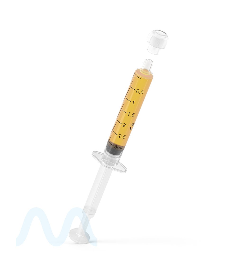 Plastic Oral Concentrate Syringes | 3mL - 0.5mL Increments - 100 Count - 9