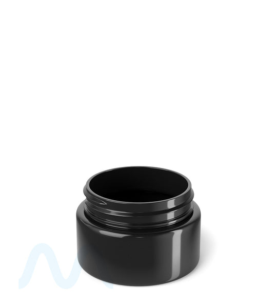 Straight Sided Black Plastic Jars | 53mm - 2oz - 200 Count