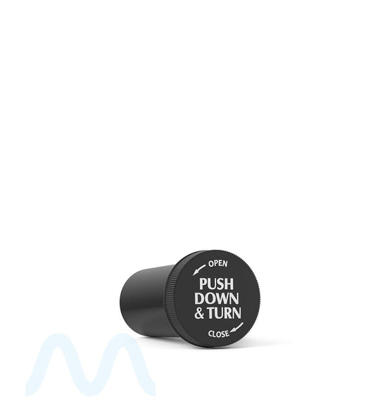 Child Resistant | Opaque Black Push Down & Turn Cap Vial | 13dr - 2g - 310 Count - 5