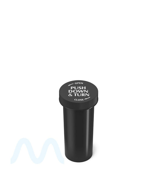 Child Resistant | Opaque Black Push Down & Turn Cap Vial | 16dr - 3g - 270 Count - 2