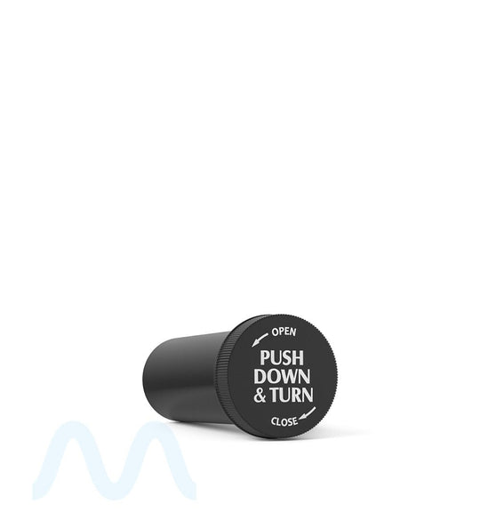 Child Resistant | Opaque Black Push Down & Turn Cap Vial | 16dr - 3g - 270 Count - 5