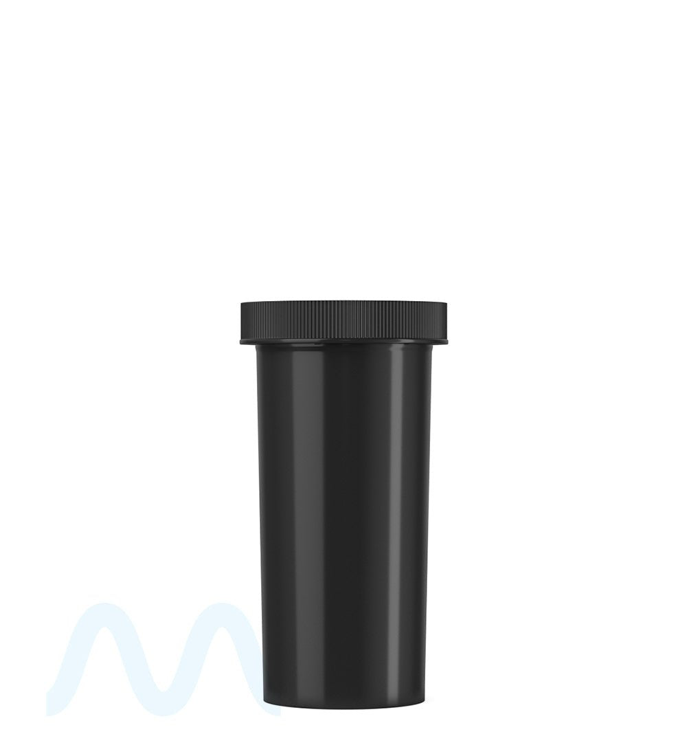 Child Resistant | Opaque Black Push Down & Turn Cap Vial | 30dr - 7g - 180 Count - 4