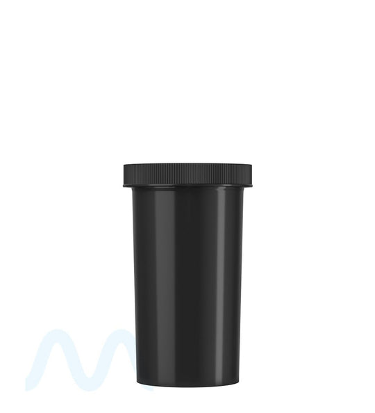 Child Resistant | Opaque Black Push Down & Turn Cap Vial | 40dr - 10g - 135 Count - 4