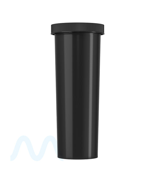 Child Resistant | Opaque Black Push Down & Turn Cap Vial | 60dr - 14g - 110 Count