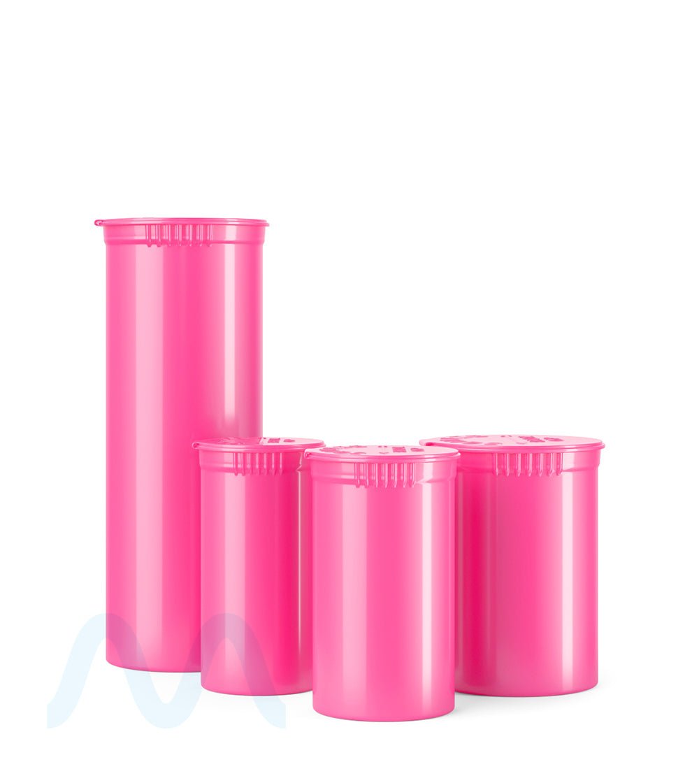 Child Resistant | Opaque Bubble Gum Pop Top Bottles | 13dr - 2g - 315 Count - 5