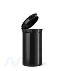 Child Resistant | Opaque Black Pop Top Bottles | 19dr - 3.5g - 225 Count