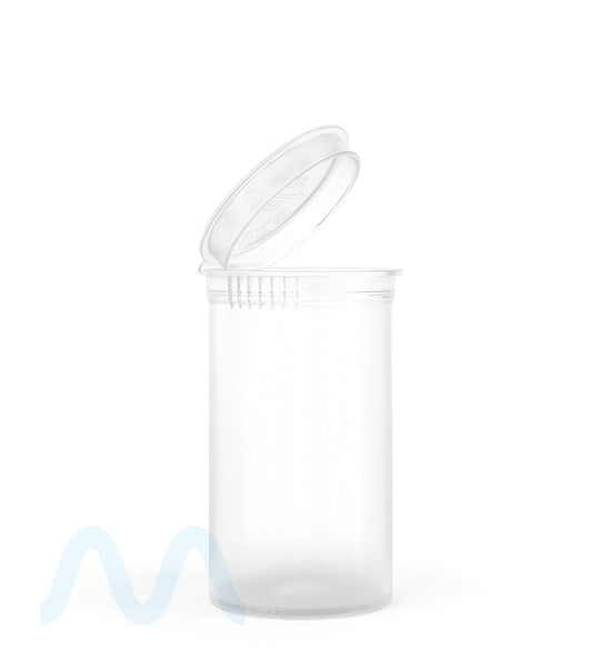 Child Resistant & Sustainable | 100% Biodegradable Clear Pop Top Bottles | 19dr - 3.5g - 225 Count - 1