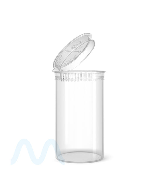 Child Resistant | Clear Pop Top Bottles | 19dr - 3.5g - 225 Count - 1