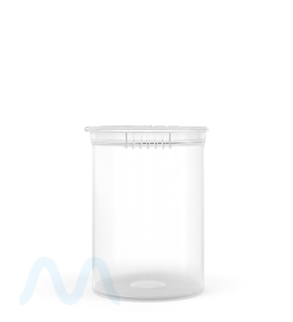 Child Resistant & Sustainable | 100% Biodegradable Clear Pop Top Bottles | 30dr - 7g - 150 Count - 2