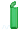 Child Resistant | Transparent Green Pop Top Bottles | 60dr - 14g - 75 Count