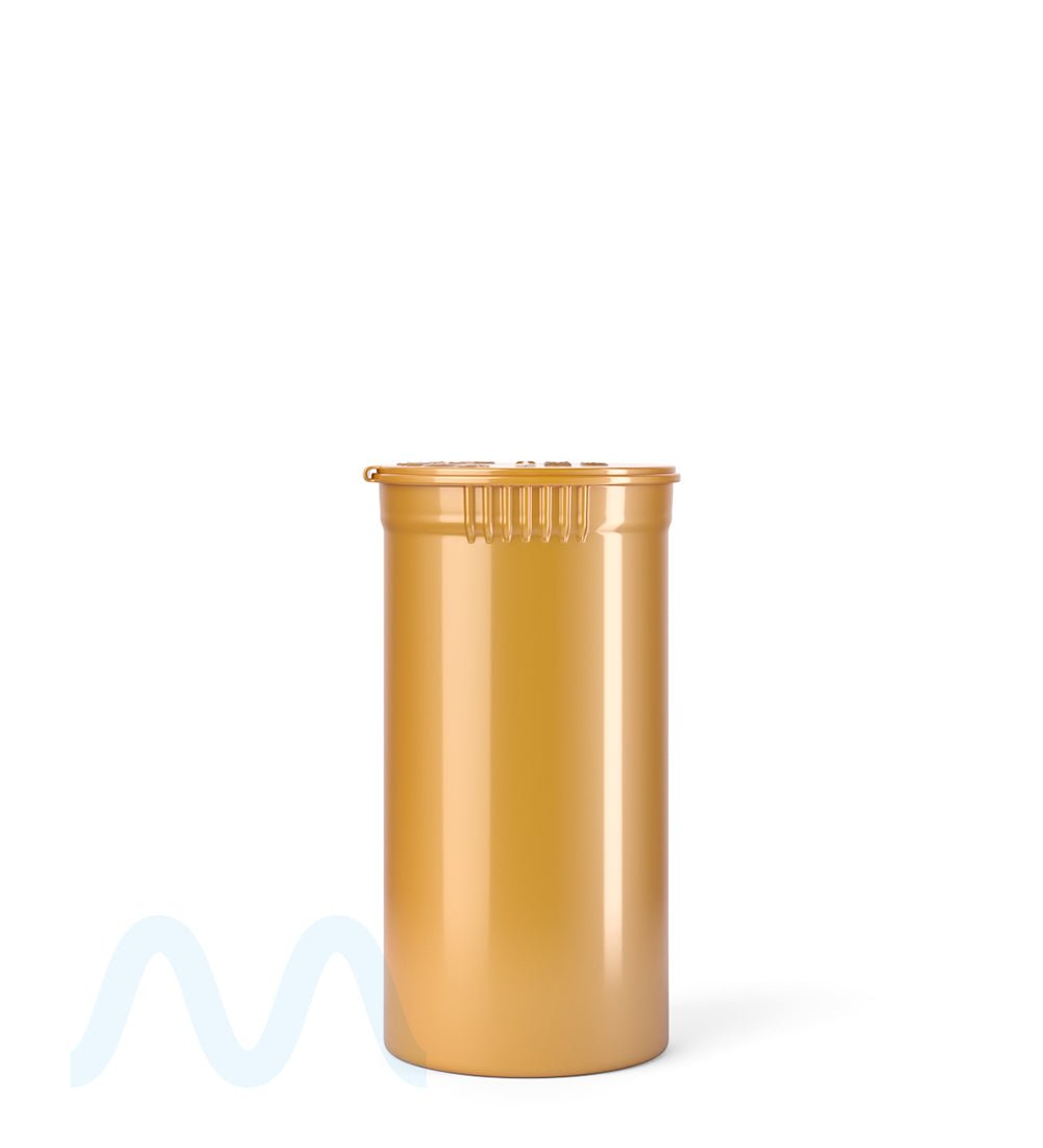 Child Resistant | Opaque Gold Pop Top Bottles | 13dr - 2g - 315 Count - 2