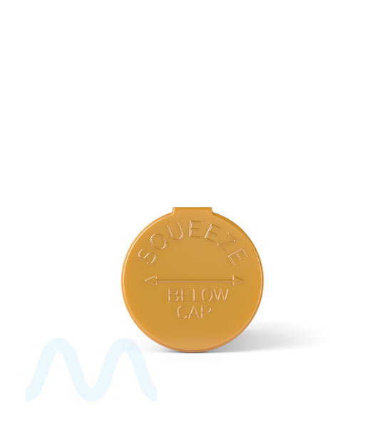 Child Resistant | Opaque Gold Pop Top Bottles | 19dr - 3.5g - 225 Count