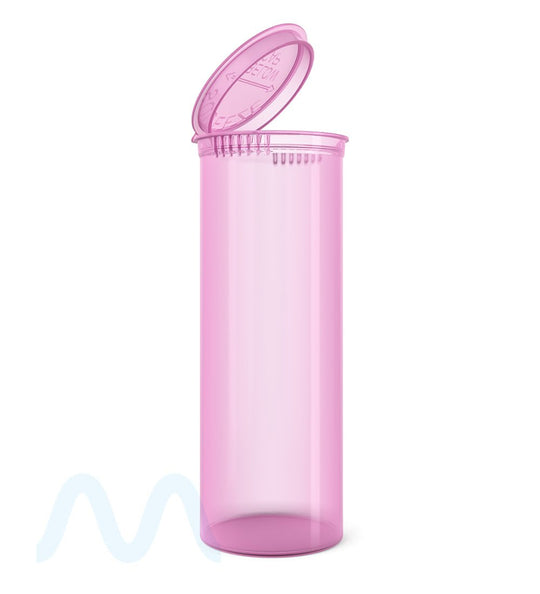 Child Resistant | Transparent Pink Pop Top Bottles | 60dr - 14g - 75 Count - 1