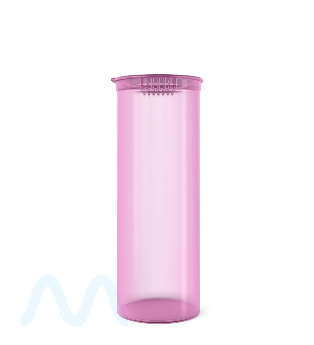 Child Resistant | Transparent Pink Pop Top Bottles | 60dr - 14g - 75 Count - 2