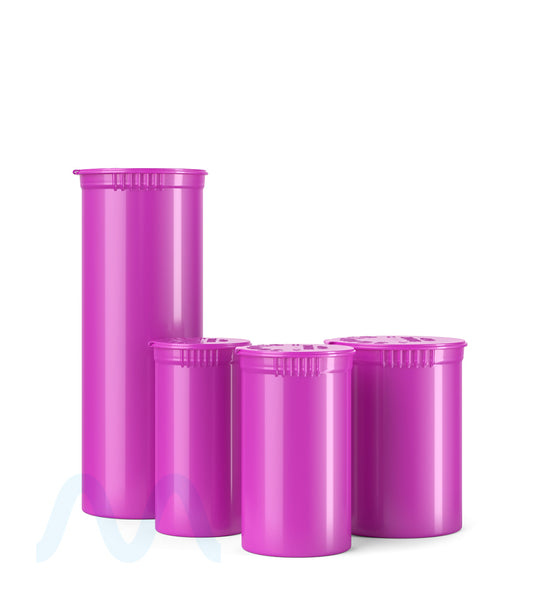 Child Resistant | Opaque Grape Pop Top Bottles | 19dr - 3.5g - 225 Count