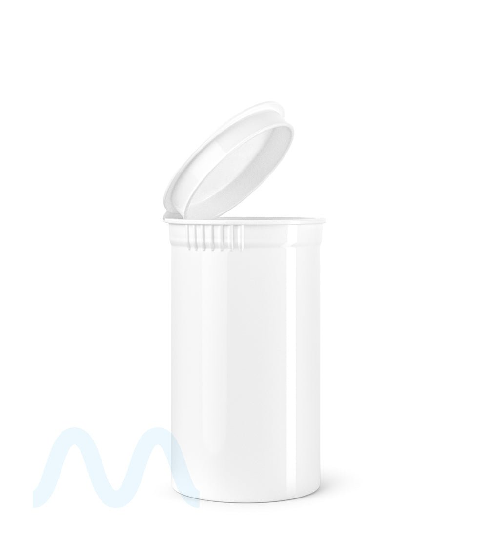 Child Resistant | Opaque White Pop Top Bottles | 19dr - 3.5g - 225 Count - 1